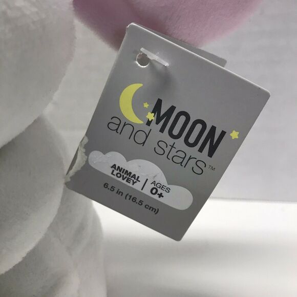 NWT Moon & Stars White Bunny Rabbit Lovey Security Blanket Plush Walgreens - Picture 8 of 10